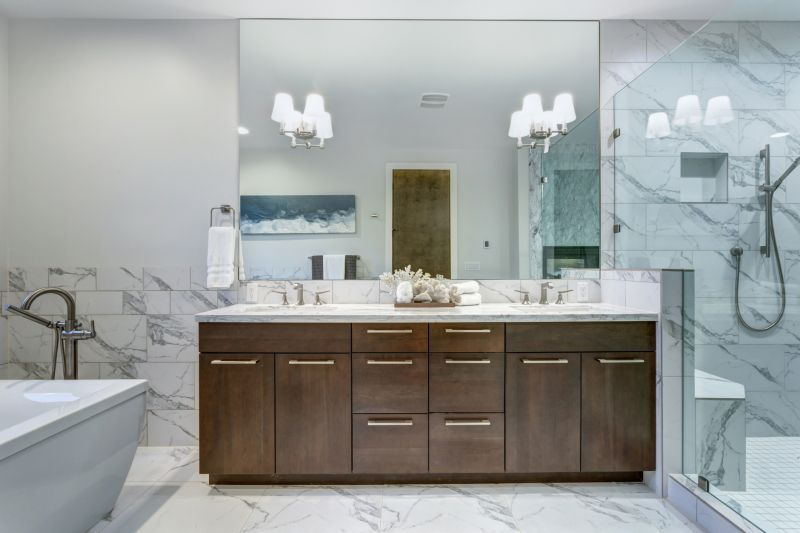 Upscale Bathroom with Custom Storage